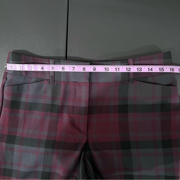 LOFT Modern Skinny Ankle Plaid Pants Size 8P - Picture 7 of 9